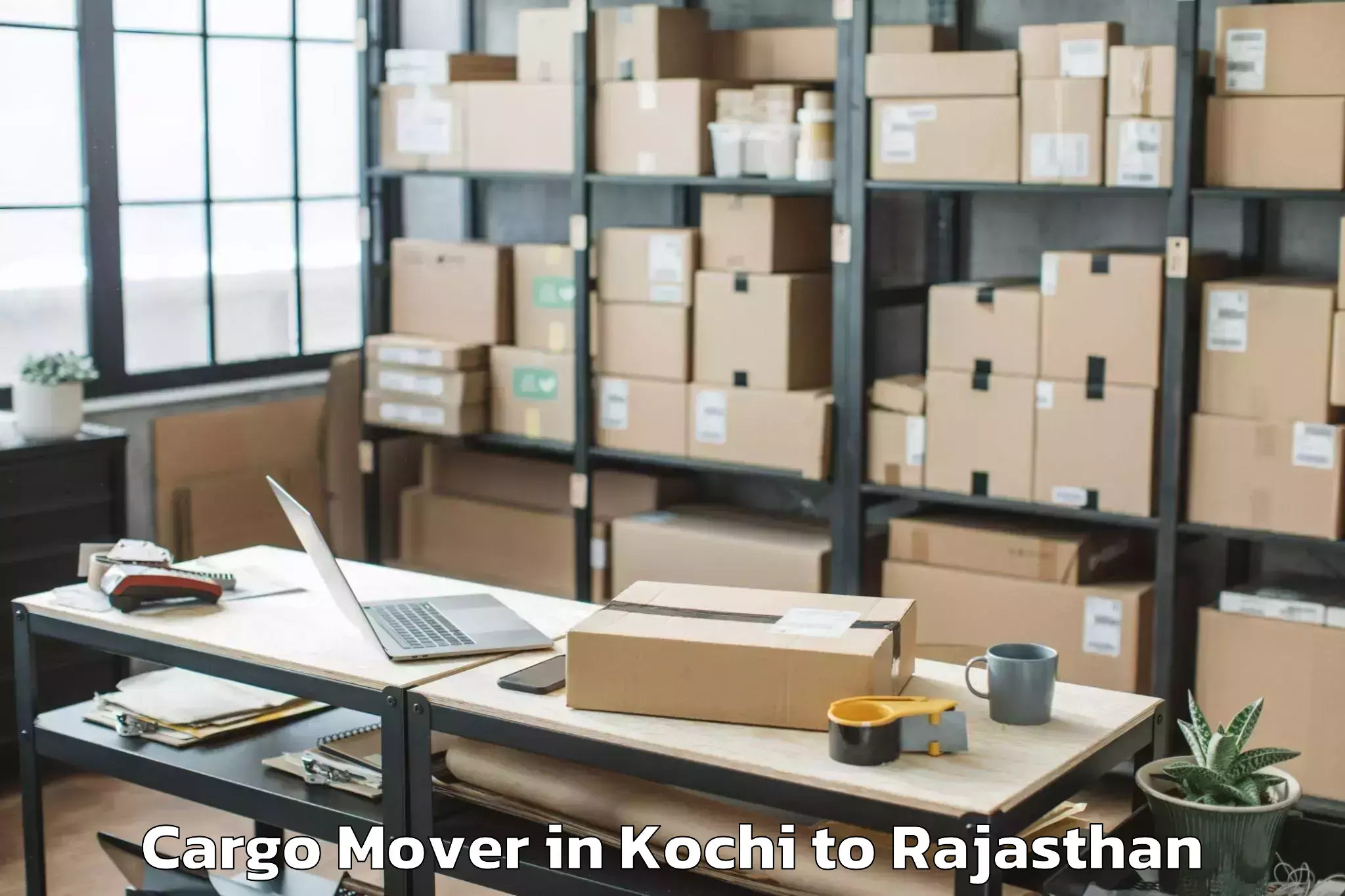 Book Kochi to Iiit Kota Cargo Mover Online